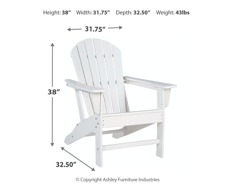 Sundown Treasure White Adirondack Chair
