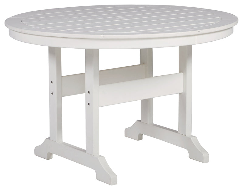 Crescent Luxe White Outdoor Dining Table