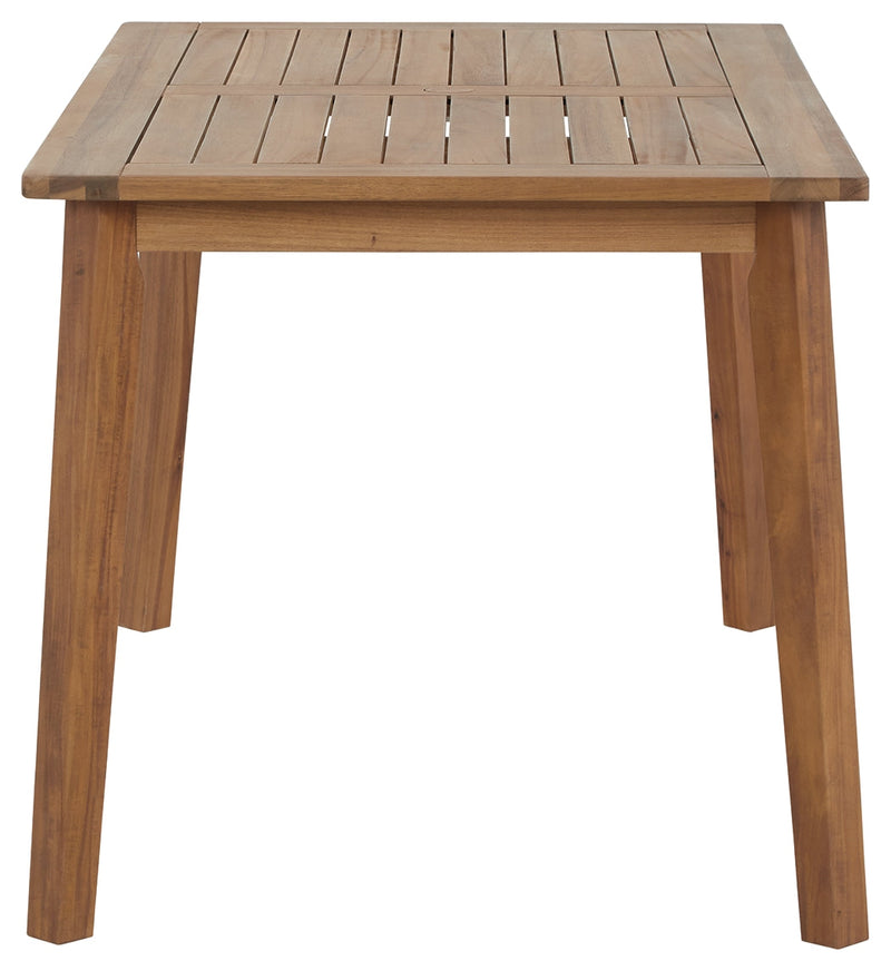 Janiyah Light Brown Outdoor Dining Table P407-625
