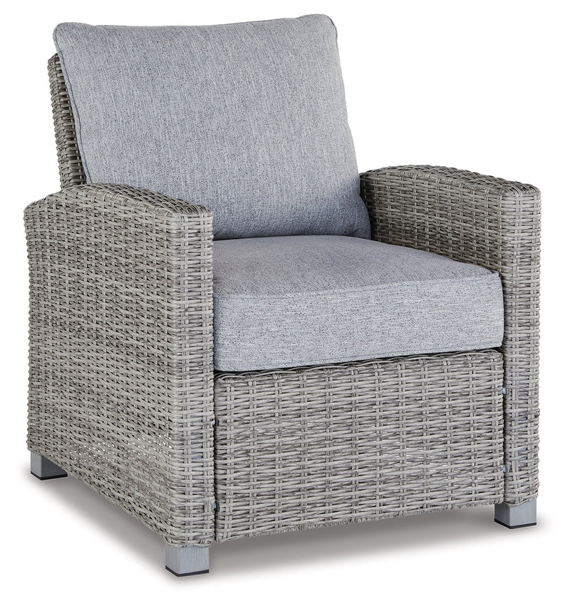 Naples Beach Light Gray Lounge Chair With Cushion