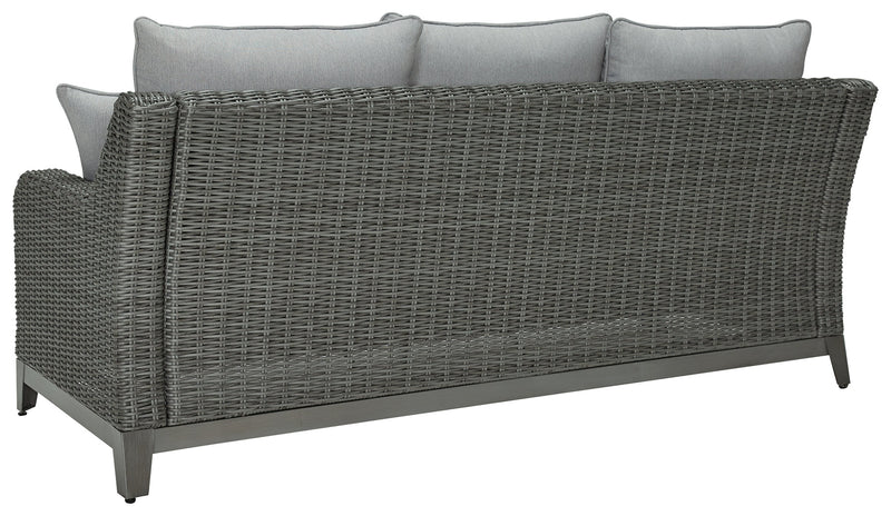 Elite Park Gray Outdoor Sofa With Cushion