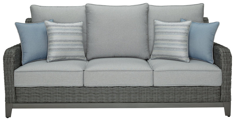 Elite Park Gray Outdoor Sofa With Cushion