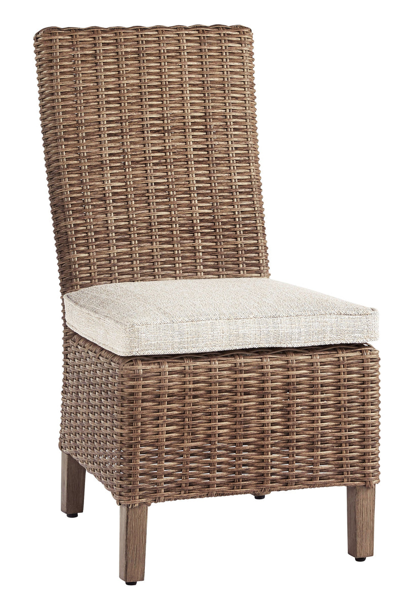 Beachcroft Beige Side Chair With Cushion (Set Of 2)