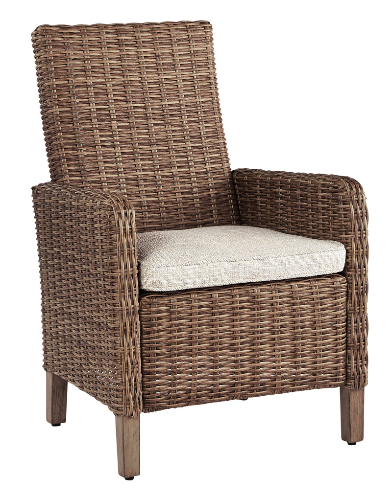 Beachcroft Beige Arm Chair With Cushion (Set Of 2)