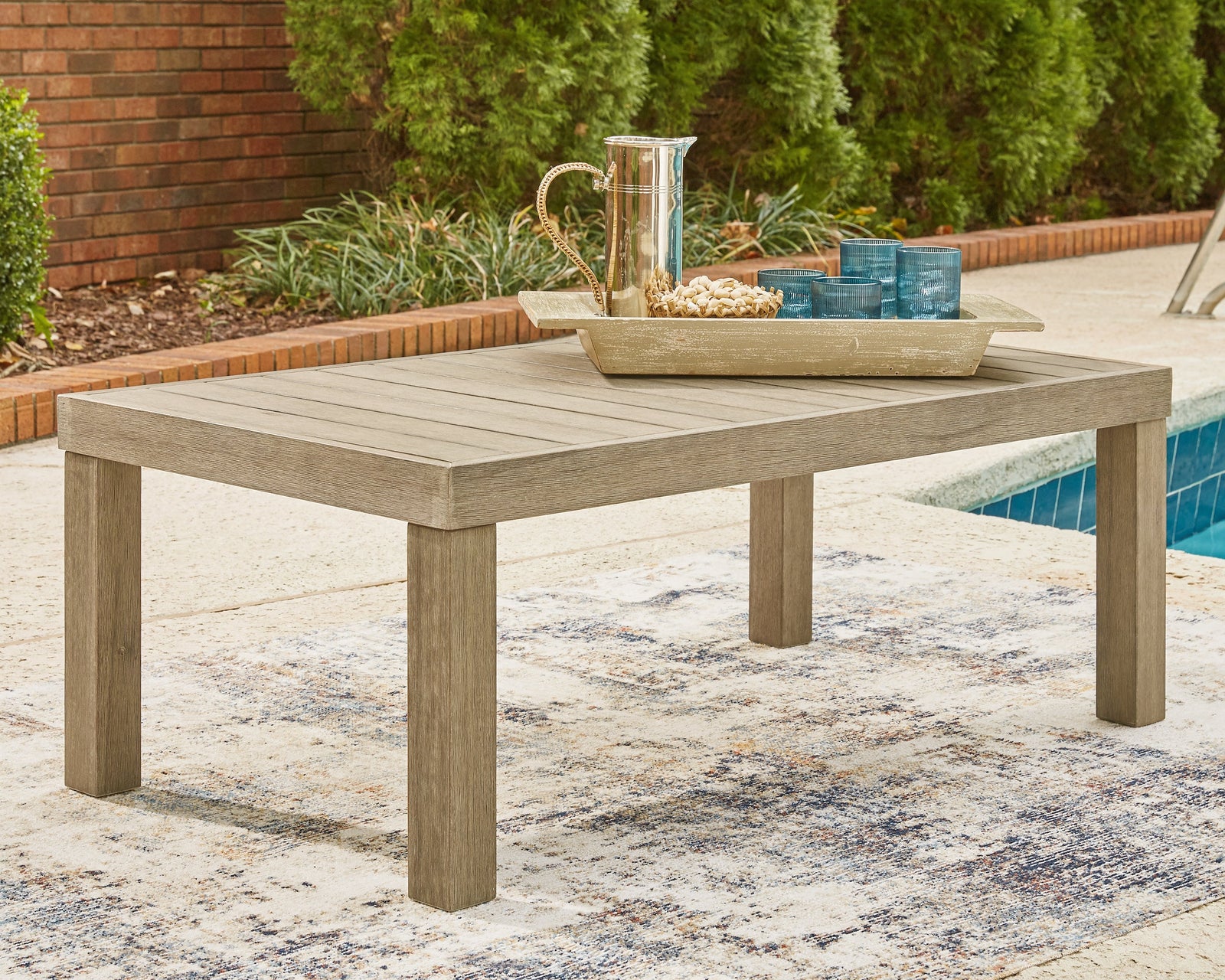 Silo Point Brown Outdoor Coffee Table