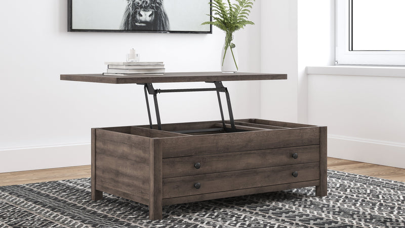 Arlenbry Gray Coffee Table With Lift Top