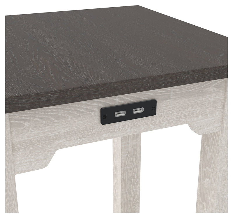 Dorrinson Two-tone Chairside End Table