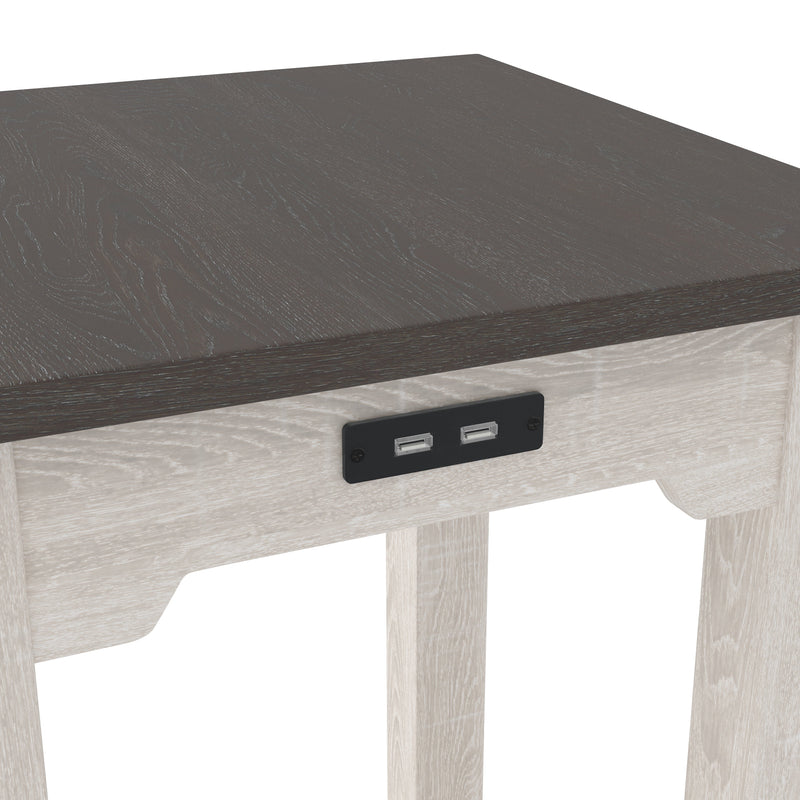 Dorrinson Two-tone Chairside End Table