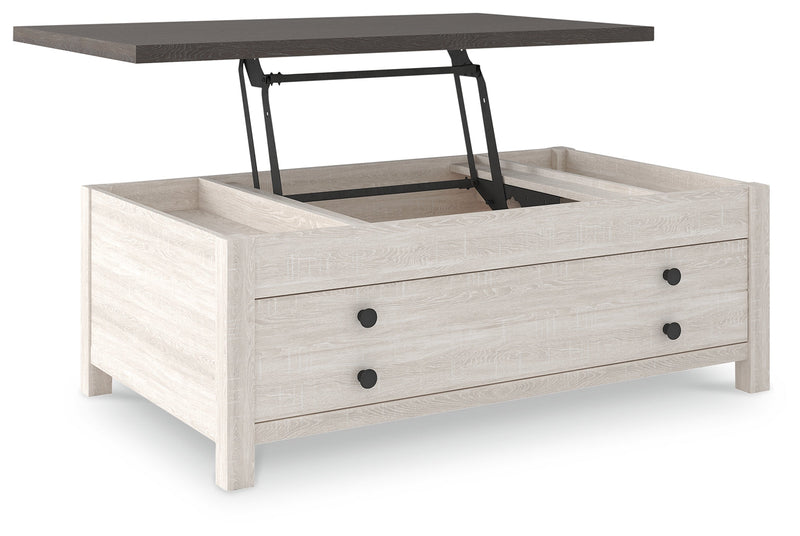 Dorrinson Two-tone Coffee Table With Lift Top