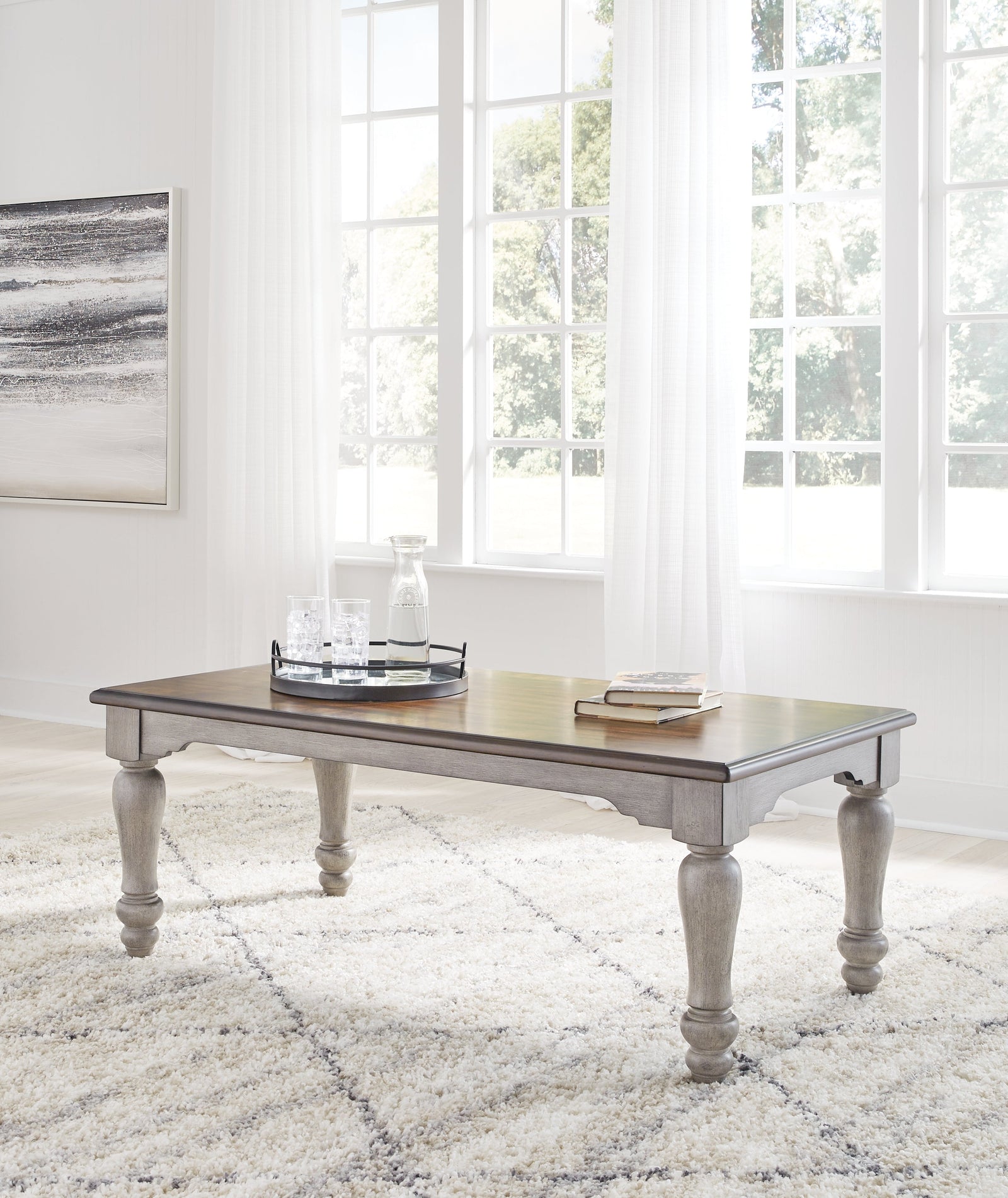Lodenbay Antique Gray/brown Coffee Table