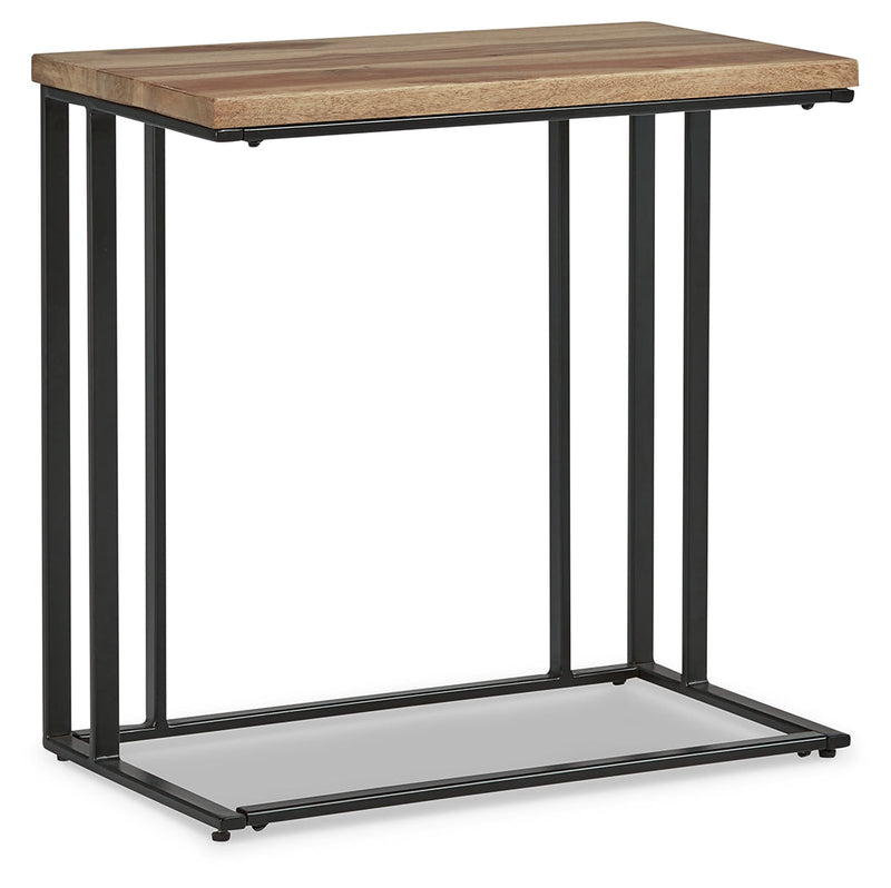 Bellwick Natural/black Chairside End Table