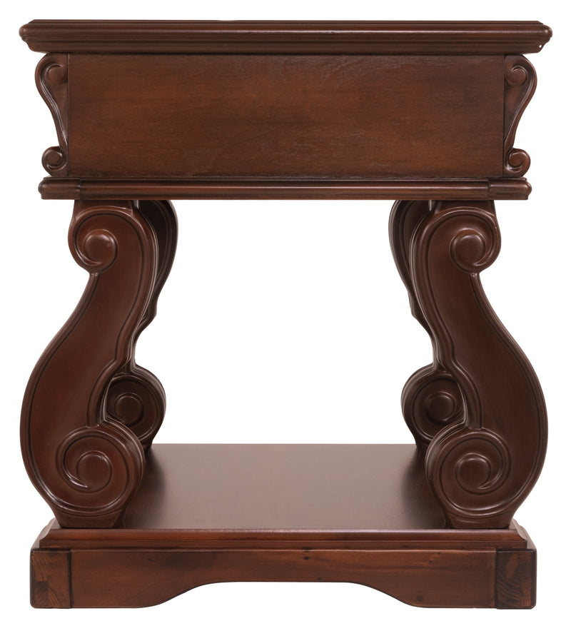 Alymere Rustic Brown End Table