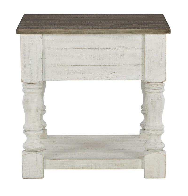 Havalance White/Gray Coffee Table With 2 End Tables