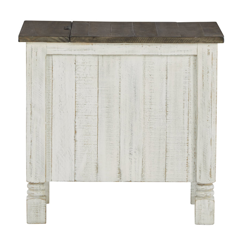 Havalance White/Gray Chairside End Table